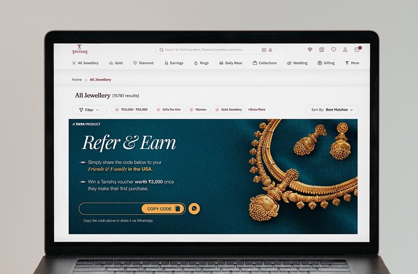 Tanishq Web Banner Laptop Mockup 2